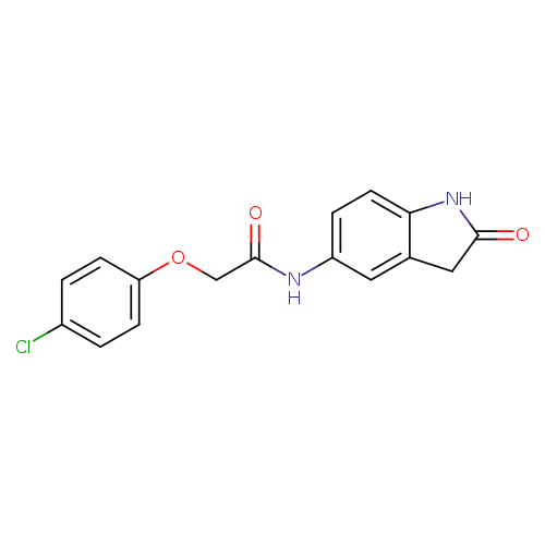 2-(4-chlorophenoxy)-N-(2-oxo-2,3-dihydro-1H-indol-5-yl)acetamide