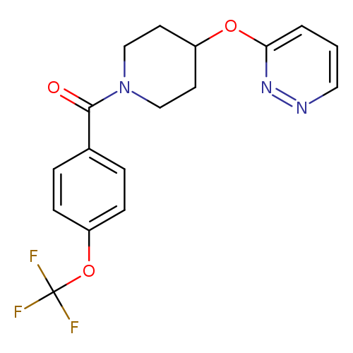 3-({1-[4-(trifluoromethoxy)benzoyl]piperidin-4-yl}oxy)pyridazine