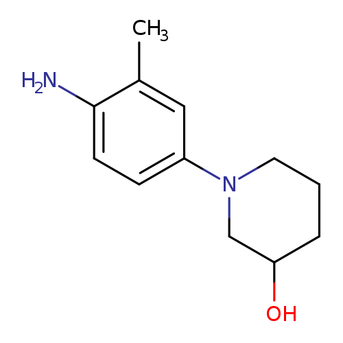 1-(4-amino-3-methylphenyl)piperidin-3-ol