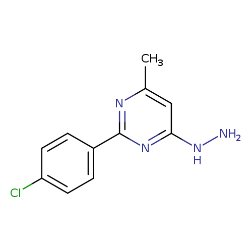 2-(4-chlorophenyl)-4-hydrazino-6-methylpyrimidine