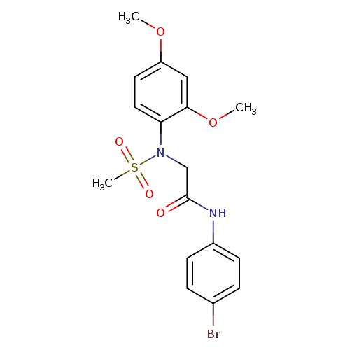 N-(4-bromophenyl)-2-[2,4-dimethoxy(methylsulfonyl)anilino]acetamide