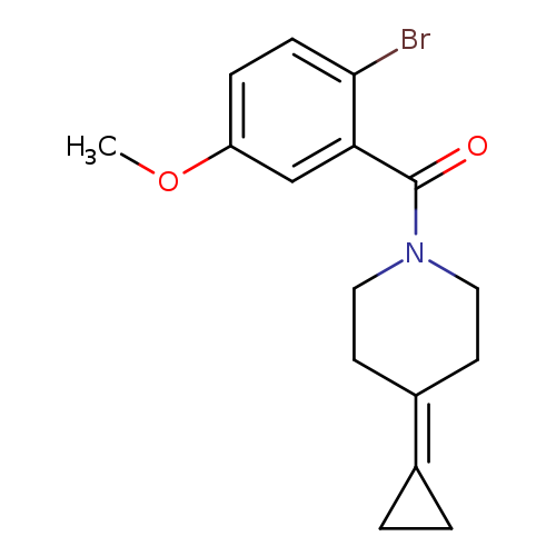 1-(2-bromo-5-methoxybenzoyl)-4-cyclopropylidenepiperidine