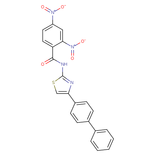 N-(4-{[1,1'-biphenyl]-4-yl}-1,3-thiazol-2-yl)-2,4-dinitrobenzamide