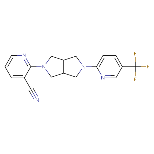 2-{5-[5-(trifluoromethyl)pyridin-2-yl]-octahydropyrrolo[3,4-c]pyrrol-2-yl}pyridine-3-carbonitrile