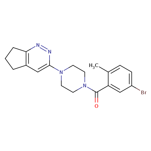 1-(5-bromo-2-methylbenzoyl)-4-{5H,6H,7H-cyclopenta[c]pyridazin-3-yl}piperazine