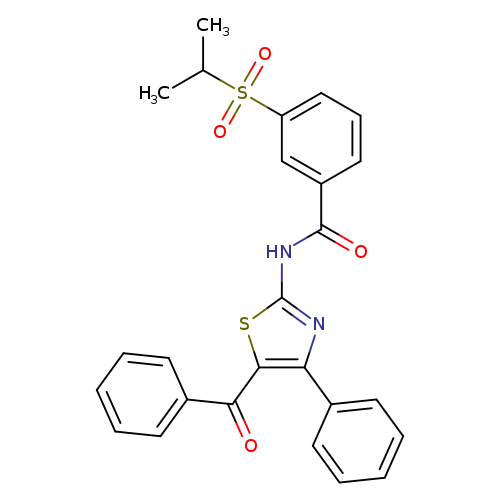 N-(5-benzoyl-4-phenyl-1,3-thiazol-2-yl)-3-(propane-2-sulfonyl)benzamide
