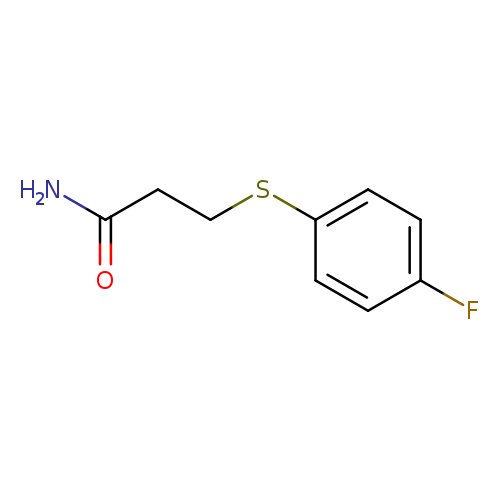 3-[(4-fluorophenyl)sulfanyl]propanamide