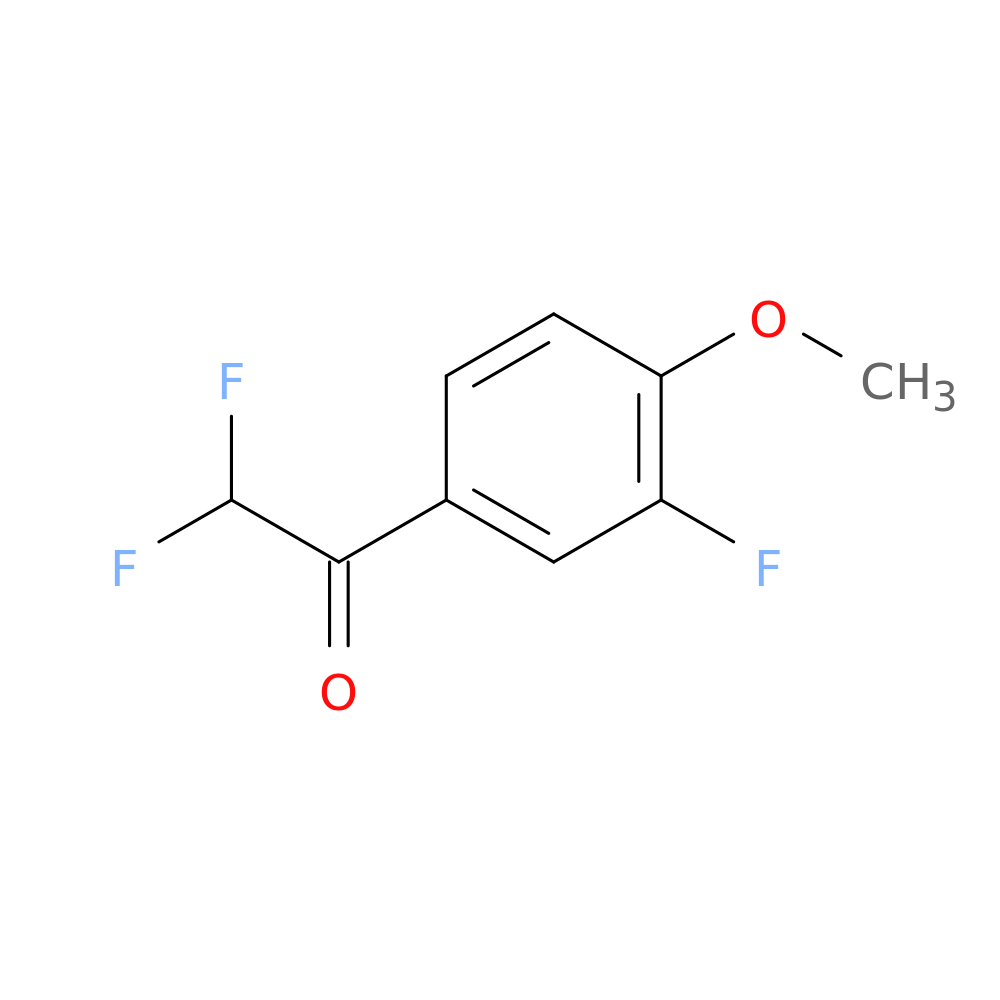 2,2-DIFLUORO-1-(3-FLUORO-4-METHOXY-PHENYL)-ETHANONE
