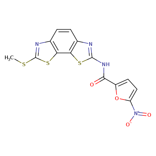 N-[11-(methylsulfanyl)-3,12-dithia-5,10-diazatricyclo[7.3.0.0^{2,6}]dodeca-1(9),2(6),4,7,10-pentaen-4-yl]-5-nitrofuran-2-carboxamide