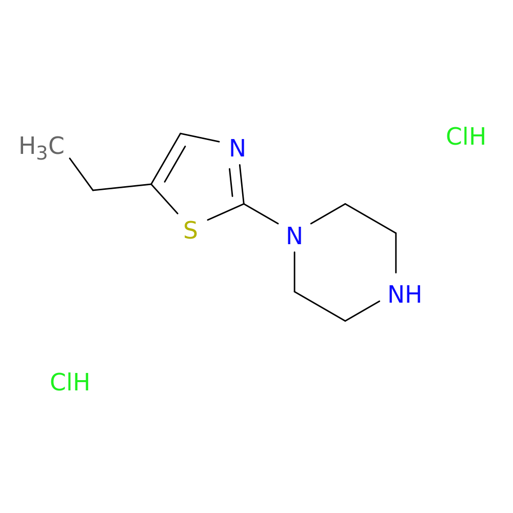 1-(5-ethyl-1,3-thiazol-2-yl)piperazine dihydrochloride
