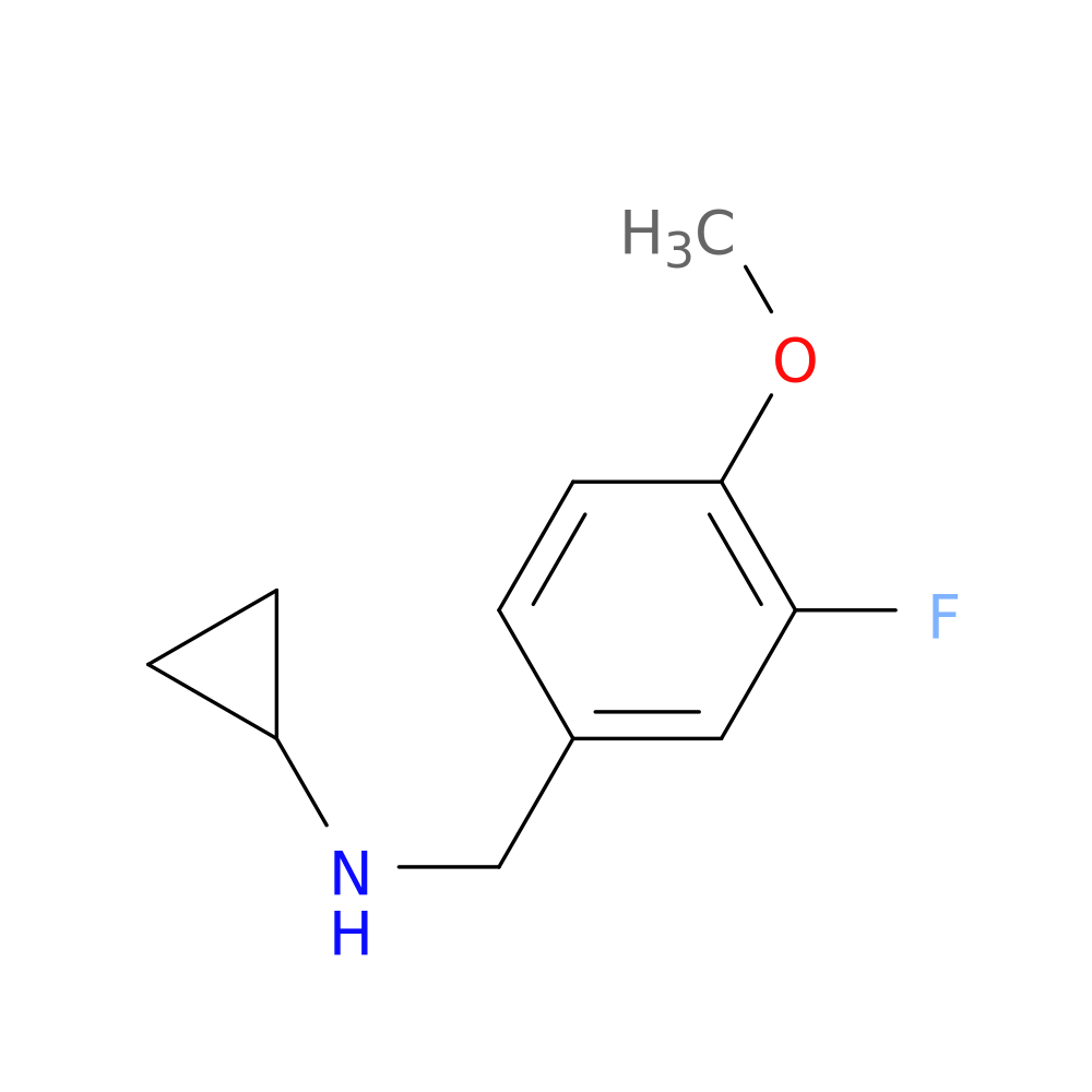N-[(3-Fluoro-4-methoxyphenyl)methyl]cyclopropanamine