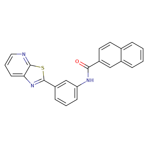 N-(3-{[1,3]thiazolo[5,4-b]pyridin-2-yl}phenyl)naphthalene-2-carboxamide