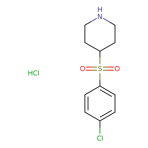 Piperidine, 4-[(4-chlorophenyl)sulfonyl]-, hydrochloride (1:1)