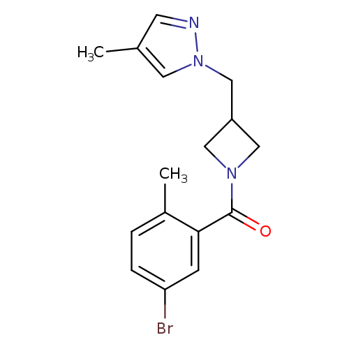 1-{[1-(5-bromo-2-methylbenzoyl)azetidin-3-yl]methyl}-4-methyl-1H-pyrazole