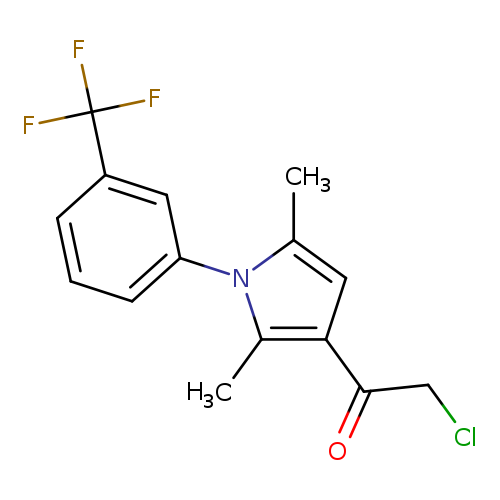 1-Ethanone, 2-chloro-1-[2,5-dimethyl-1-[3-(trifluoromethyl)phenyl]-1h-pyrrol-3-yl]-