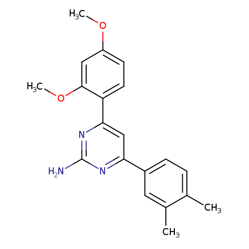 4-(2,4-dimethoxyphenyl)-6-(3,4-dimethylphenyl)pyrimidin-2-amine