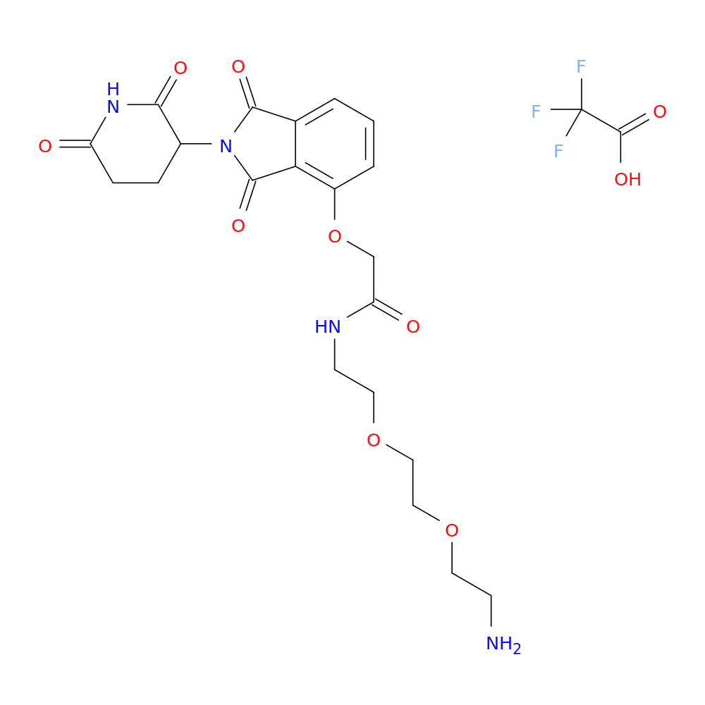 Thalidomide-O-amido-PEG2-C2-NH2 (TFA)