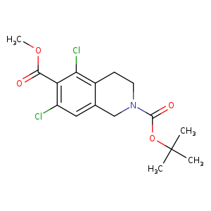 5,7-dichloro-3,4-dihydro-2,6(1H)-Isoquinolinedicarboxylic acid, 2-(1,1-dimethylethyl) 6-methyl ester