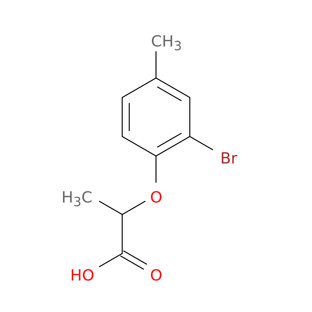 2-(2-bromo-4-methylphenoxy)propanoic acid