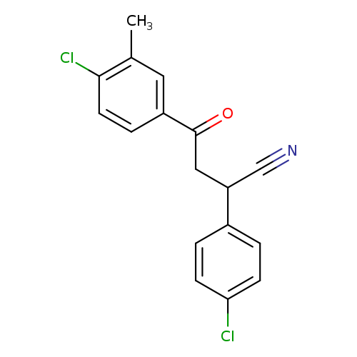 4-(4-chloro-3-methylphenyl)-2-(4-chlorophenyl)-4-oxobutanenitrile