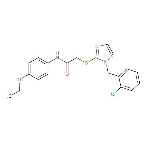 2-({1-[(2-chlorophenyl)methyl]-1H-imidazol-2-yl}sulfanyl)-N-(4-ethoxyphenyl)acetamide