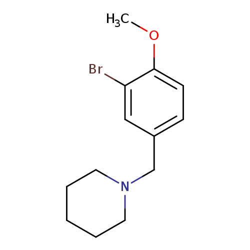 1-[(3-Bromo-4-methoxy-phenyl)methyl]piperidine