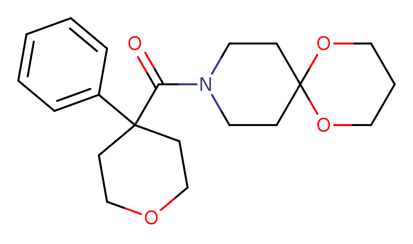 9-(4-phenyloxane-4-carbonyl)-1,5-dioxa-9-azaspiro[5.5]undecane