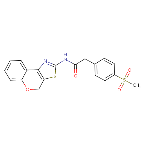 N-{4H-chromeno[4,3-d][1,3]thiazol-2-yl}-2-(4-methanesulfonylphenyl)acetamide
