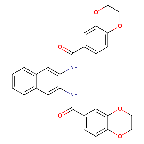 N-[3-(2,3-dihydro-1,4-benzodioxine-6-amido)naphthalen-2-yl]-2,3-dihydro-1,4-benzodioxine-6-carboxamide
