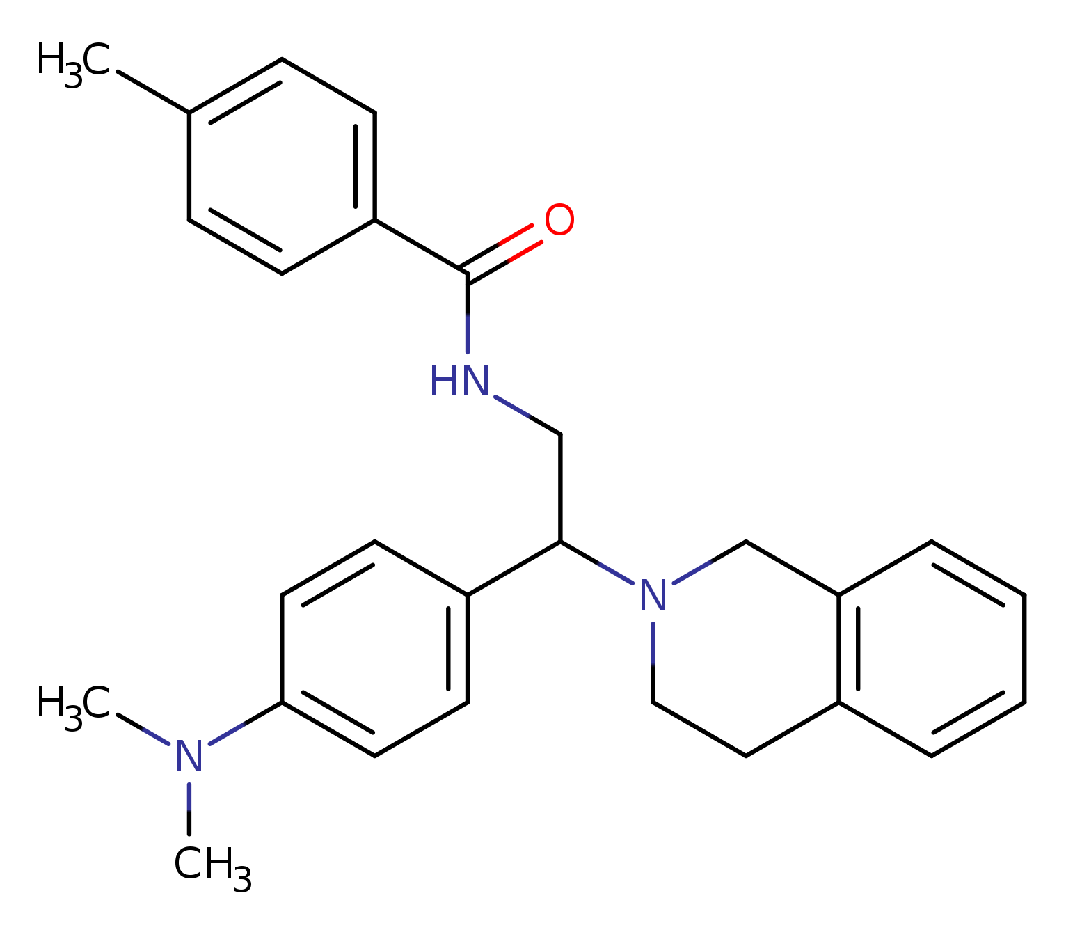 N-{2-[4-(dimethylamino)phenyl]-2-(1,2,3,4-tetrahydroisoquinolin-2-yl)ethyl}-4-methylbenzamide