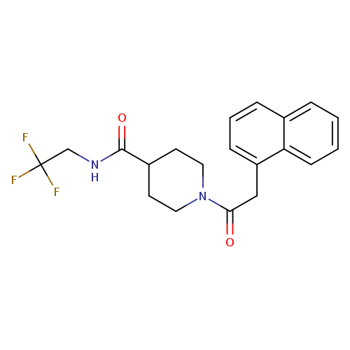 1-[2-(naphthalen-1-yl)acetyl]-N-(2,2,2-trifluoroethyl)piperidine-4-carboxamide