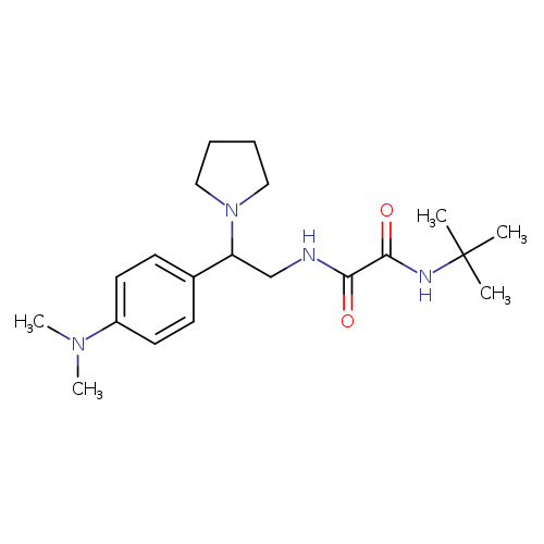 N-tert-butyl-N'-{2-[4-(dimethylamino)phenyl]-2-(pyrrolidin-1-yl)ethyl}ethanediamide