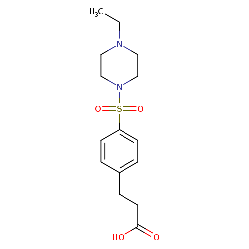 3-{4-[(4-ethylpiperazin-1-yl)sulfonyl]phenyl}propanoic acid