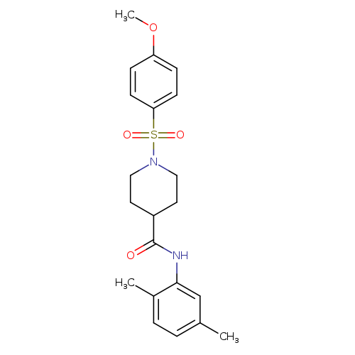 N-(2,5-dimethylphenyl)-1-(4-methoxybenzenesulfonyl)piperidine-4-carboxamide