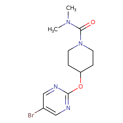 4-[(5-bromopyrimidin-2-yl)oxy]-N,N-dimethylpiperidine-1-carboxamide