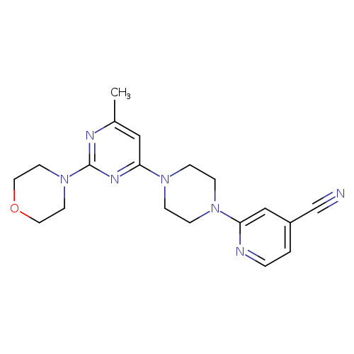 2-{4-[6-methyl-2-(morpholin-4-yl)pyrimidin-4-yl]piperazin-1-yl}pyridine-4-carbonitrile