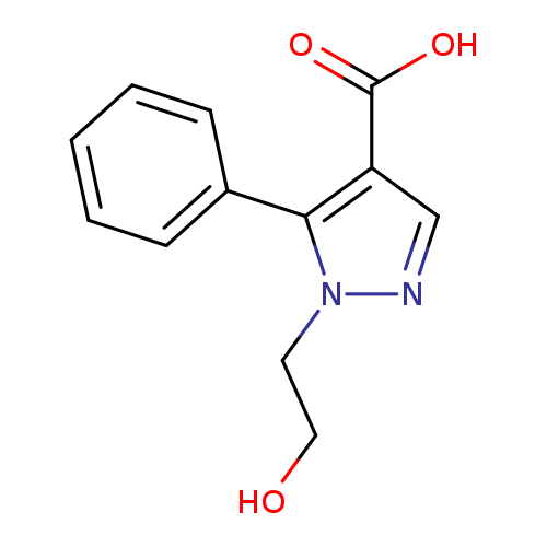 1-(2-hydroxyethyl)-5-phenyl-1H-pyrazole-4-carboxylic acid