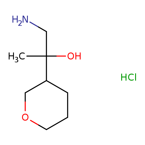 1-amino-2-(oxan-3-yl)propan-2-olhydrochloride