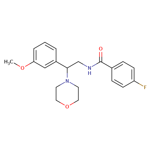 4-fluoro-N-[2-(3-methoxyphenyl)-2-(morpholin-4-yl)ethyl]benzamide