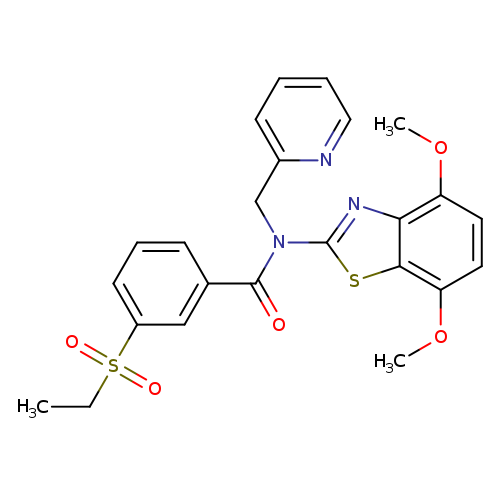 N-(4,7-dimethoxy-1,3-benzothiazol-2-yl)-3-(ethanesulfonyl)-N-[(pyridin-2-yl)methyl]benzamide