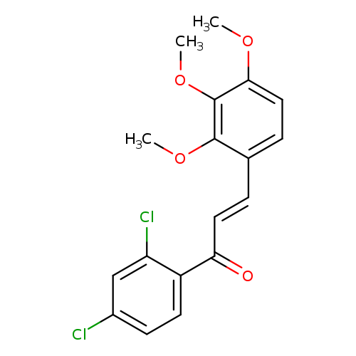 (2E)-1-(2,4-dichlorophenyl)-3-(2,3,4-trimethoxyphenyl)prop-2-en-1-one