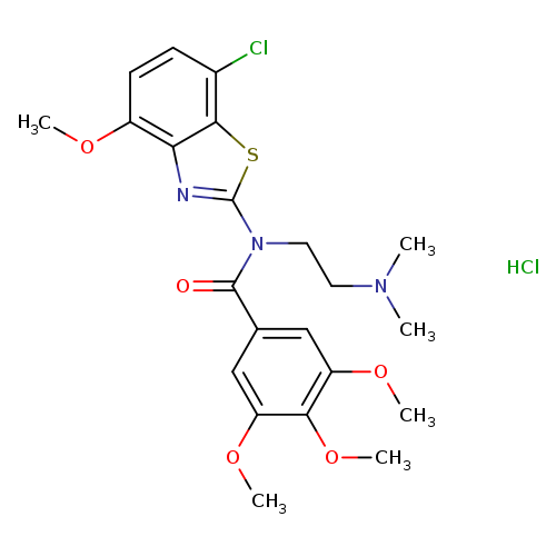 N-(7-chloro-4-methoxy-1,3-benzothiazol-2-yl)-N-[2-(dimethylamino)ethyl]-3,4,5-trimethoxybenzamide hydrochloride