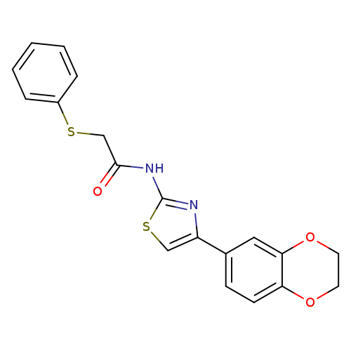 N-[4-(2,3-dihydro-1,4-benzodioxin-6-yl)-1,3-thiazol-2-yl]-2-(phenylsulfanyl)acetamide