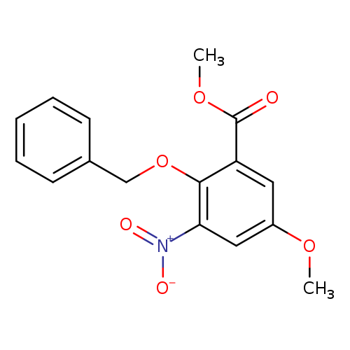 Methyl 2-(benzyloxy)-5-methoxy-3-nitrobenzenecarboxylate