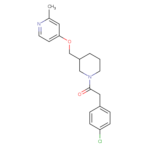 2-(4-chlorophenyl)-1-(3-{[(2-methylpyridin-4-yl)oxy]methyl}piperidin-1-yl)ethan-1-one