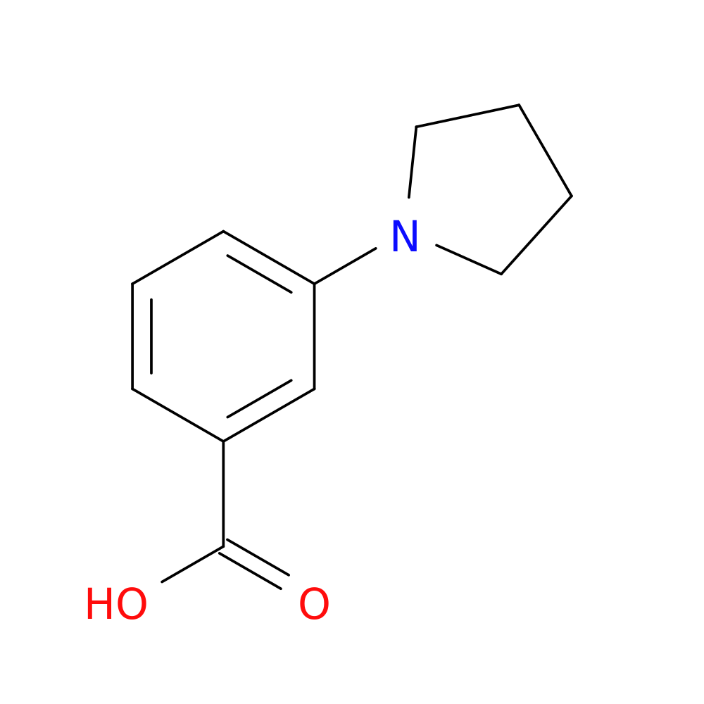 3-(pyrrolidin-1-yl)benzoic acid