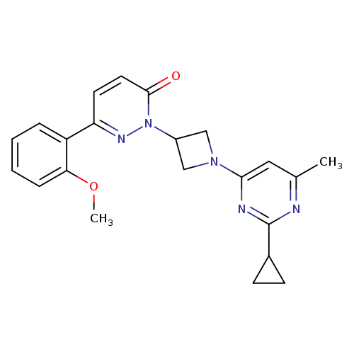 2-[1-(2-cyclopropyl-6-methylpyrimidin-4-yl)azetidin-3-yl]-6-(2-methoxyphenyl)-2,3-dihydropyridazin-3-one