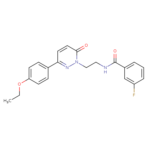 N-{2-[3-(4-ethoxyphenyl)-6-oxo-1,6-dihydropyridazin-1-yl]ethyl}-3-fluorobenzamide