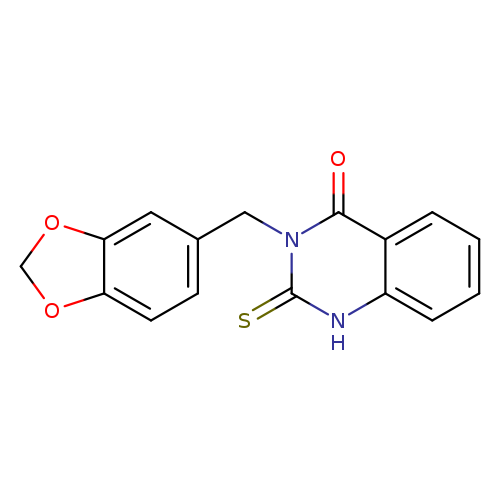 3-[(2H-1,3-benzodioxol-5-yl)methyl]-2-sulfanylidene-1,2,3,4-tetrahydroquinazolin-4-one