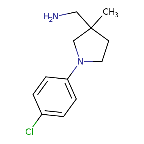 [1-(4-chlorophenyl)-3-methylpyrrolidin-3-yl]methanamine